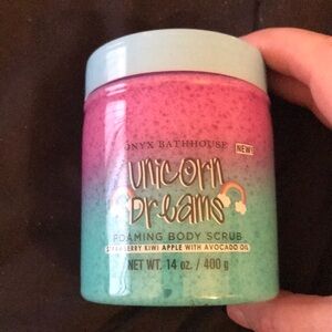 💖 Unicorn Dreams Foaming Body Scrub - Pink and Green